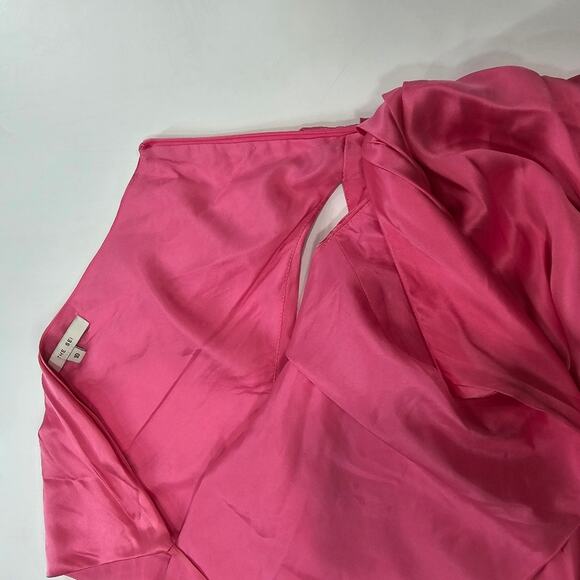 The Sei One Shoulder Cut Out Gown in Flamingo Size 10 - Picture 8 of 15